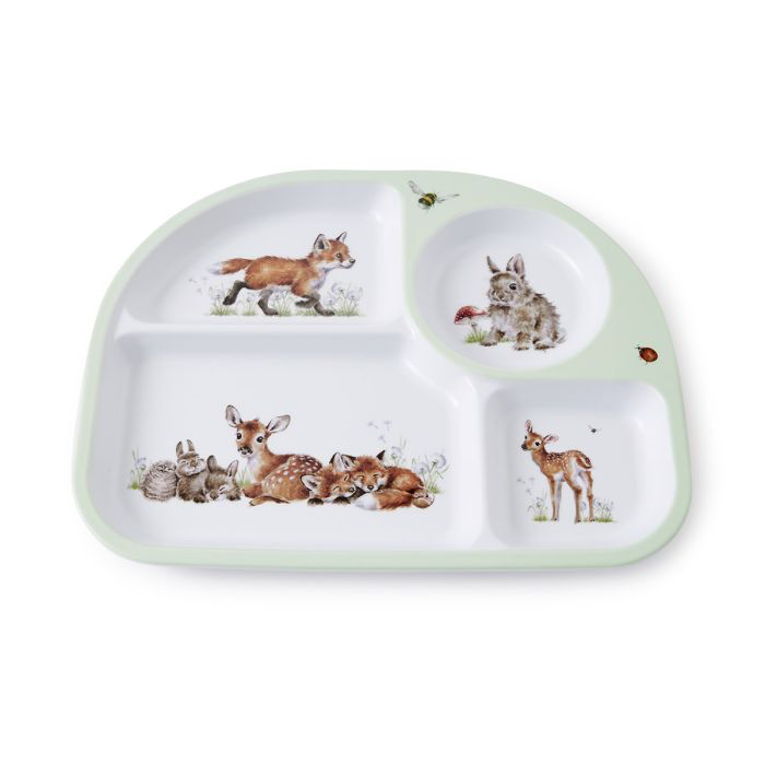 Little Wren 2 Piece Divided Plate Set