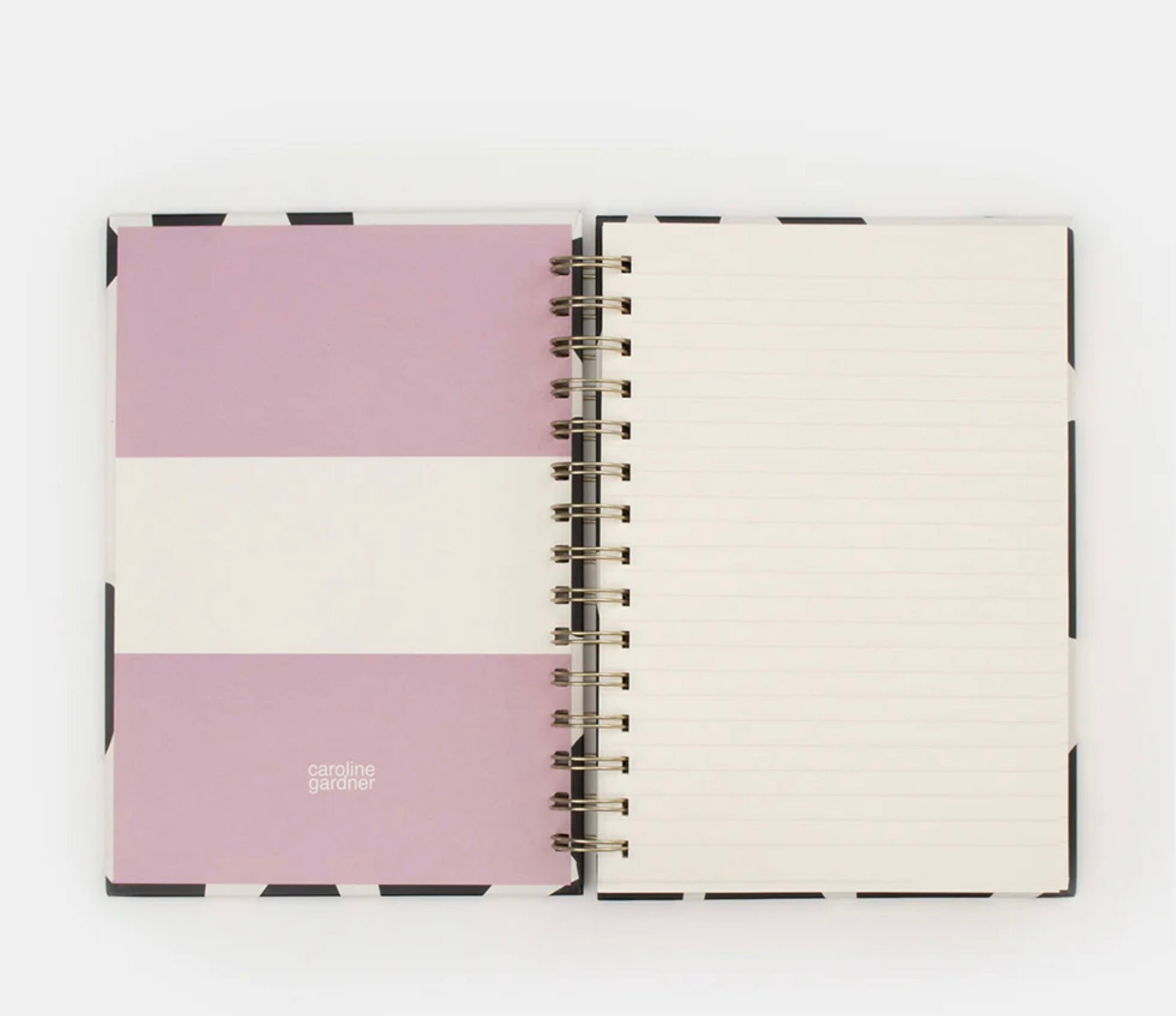 Caroline Gardner Mono Hearts Hardback A5 Notebook