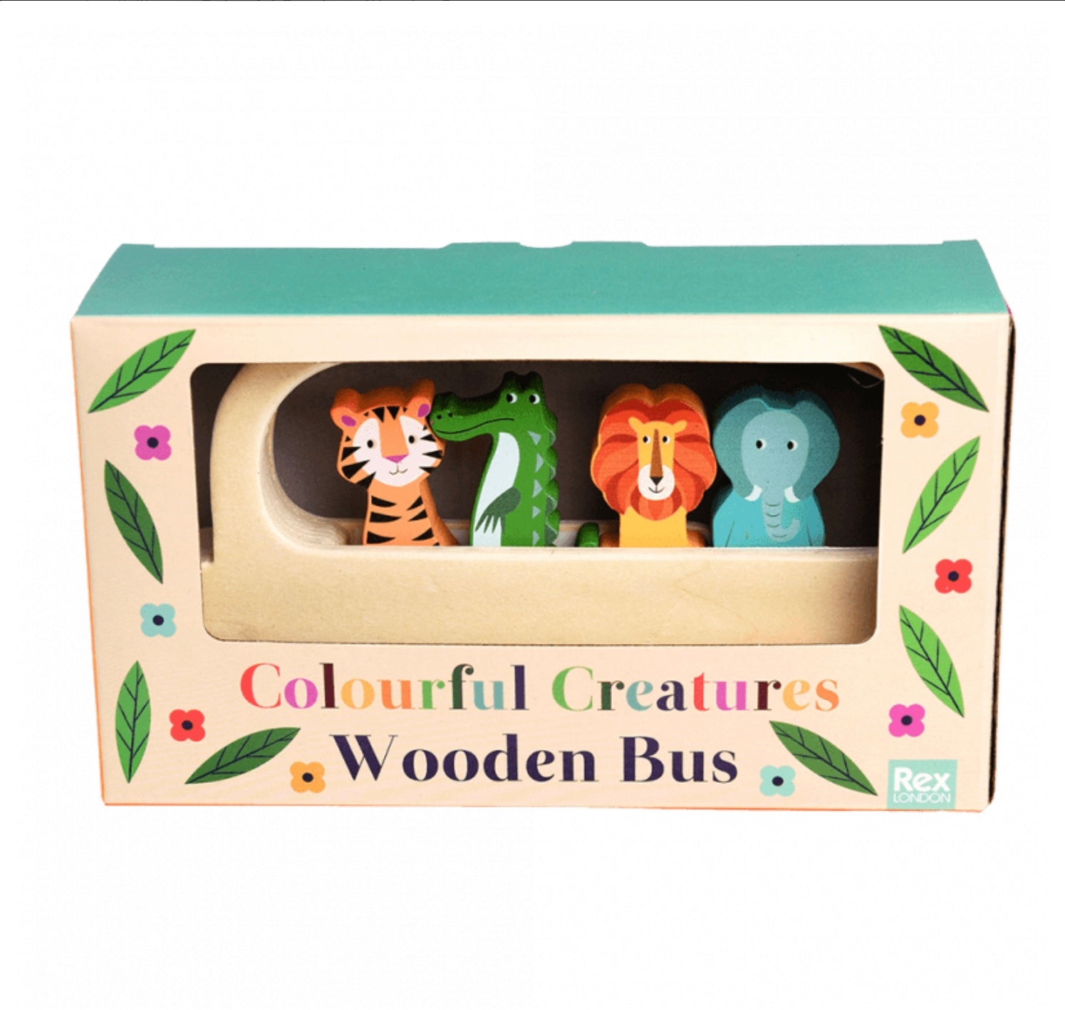 Colourful Creatures Wooden Animal Bus