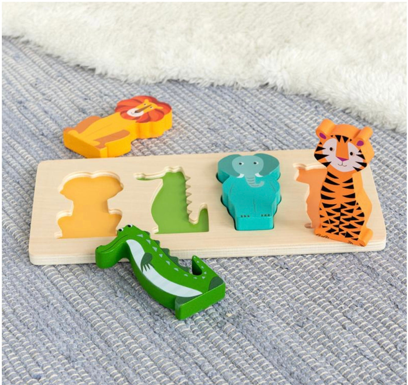 Colourful Creatures Wooden Shape Puzzle