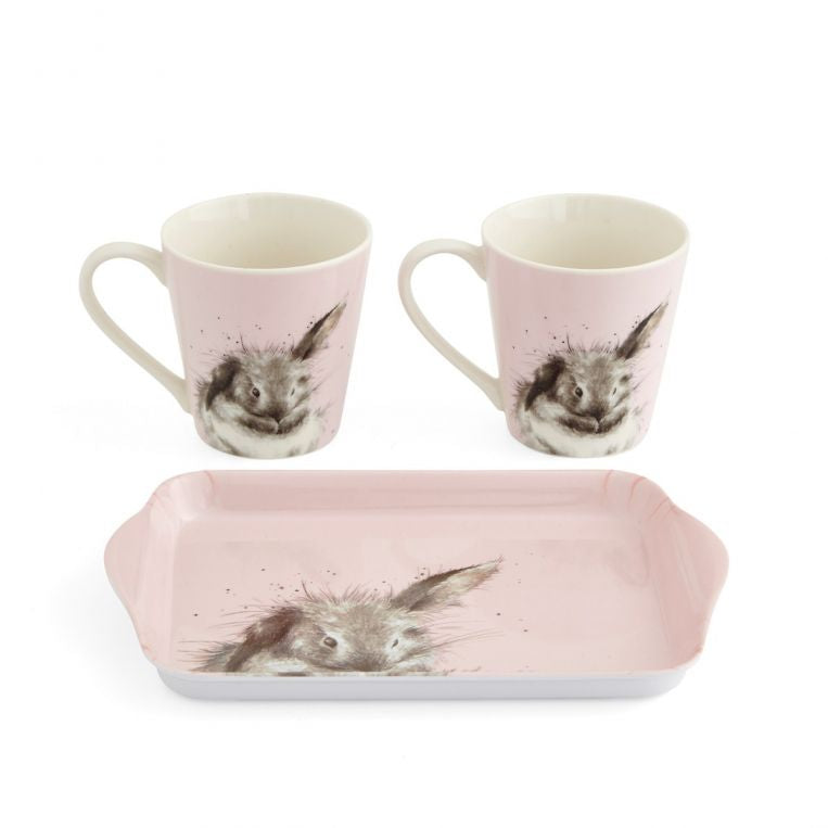 Wrendale Bunny Mug & Tray Set