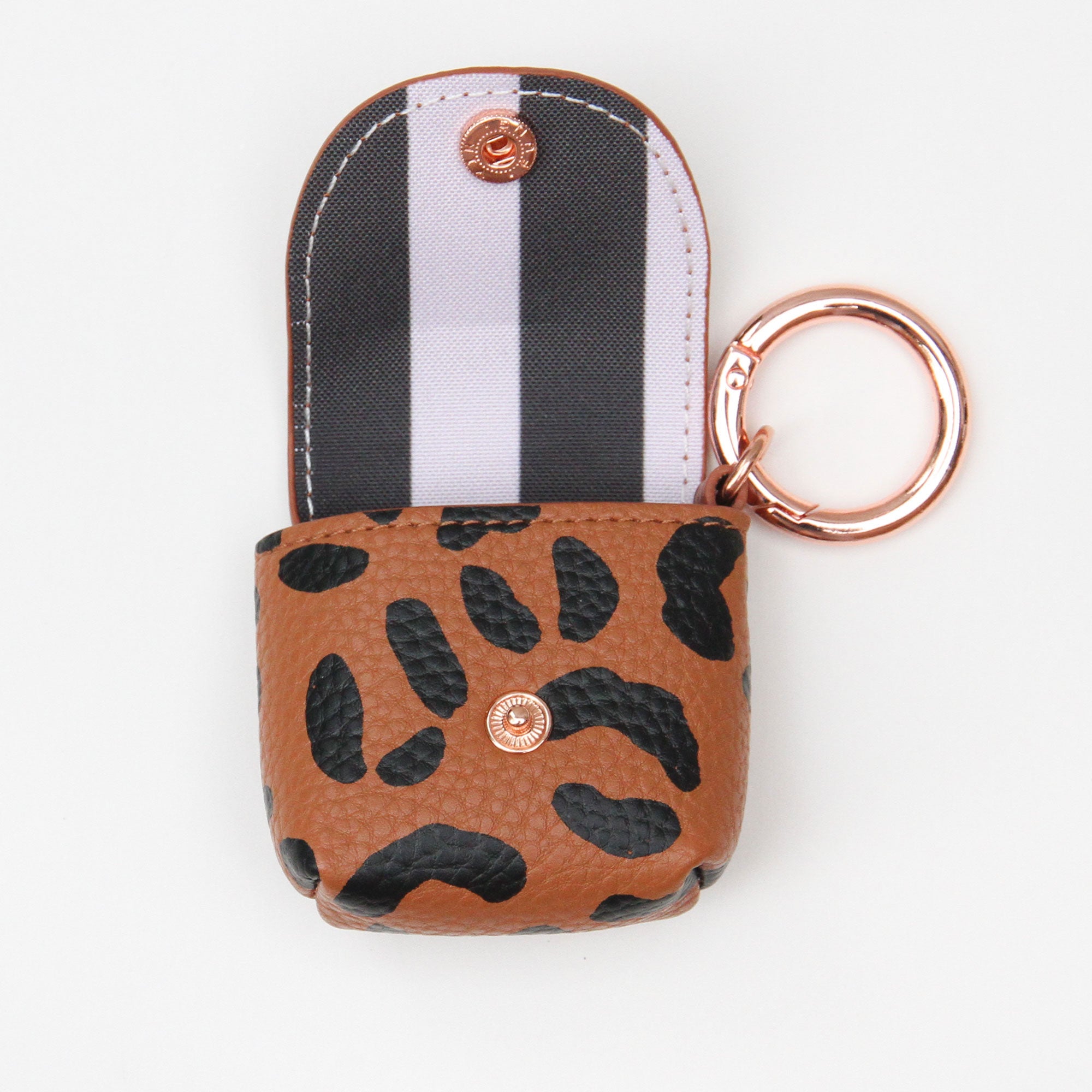 Caroline Gardner Leopard Earpod Holder Keyring